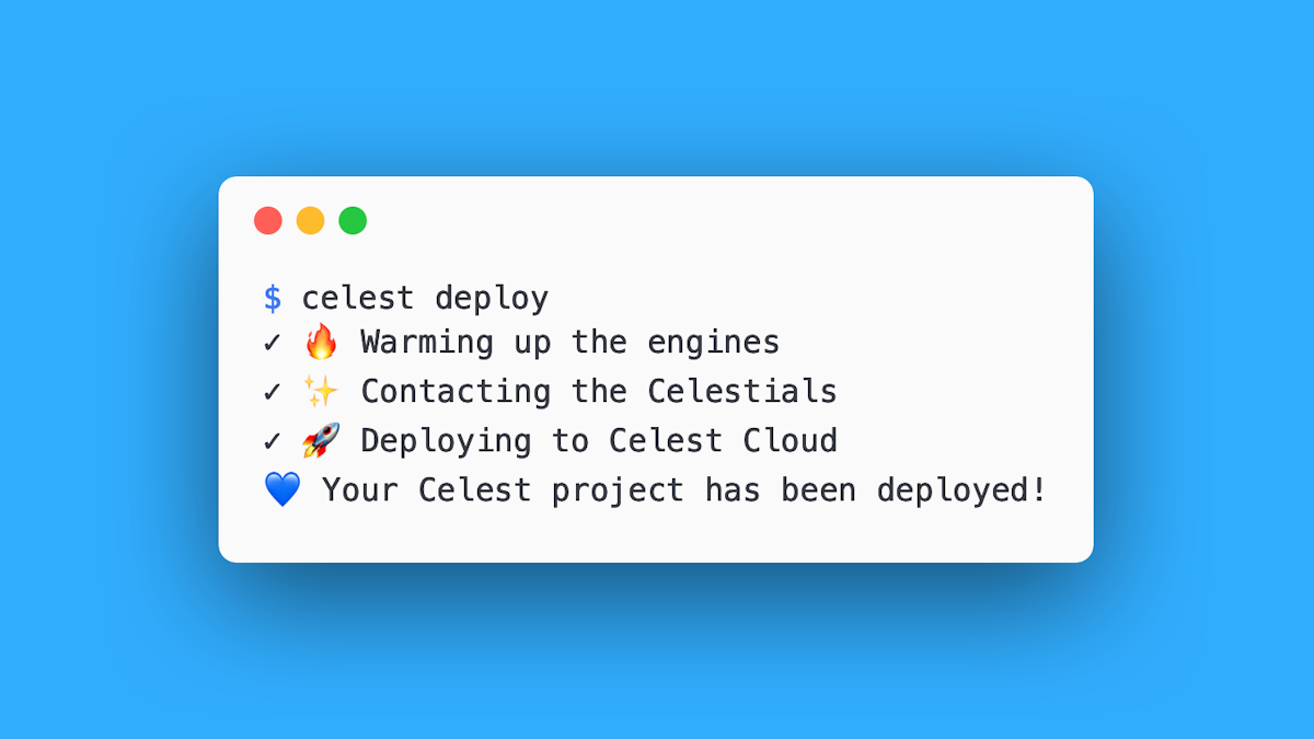 Celest Deploy